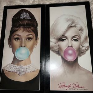 Marilyn Monroe and Audrey Hepburn Picture Frames